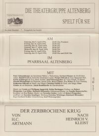 1994 der zerbrochene krug   plakat
